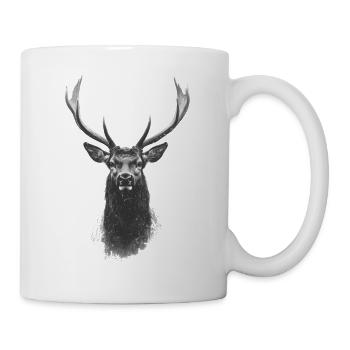 Deer Head Hunter Plain - Mug - white - Right