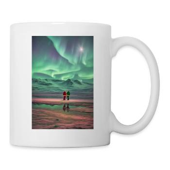 Aurore boréale Enchantement Aurore boréale - Mug blanc - blanc - Droite