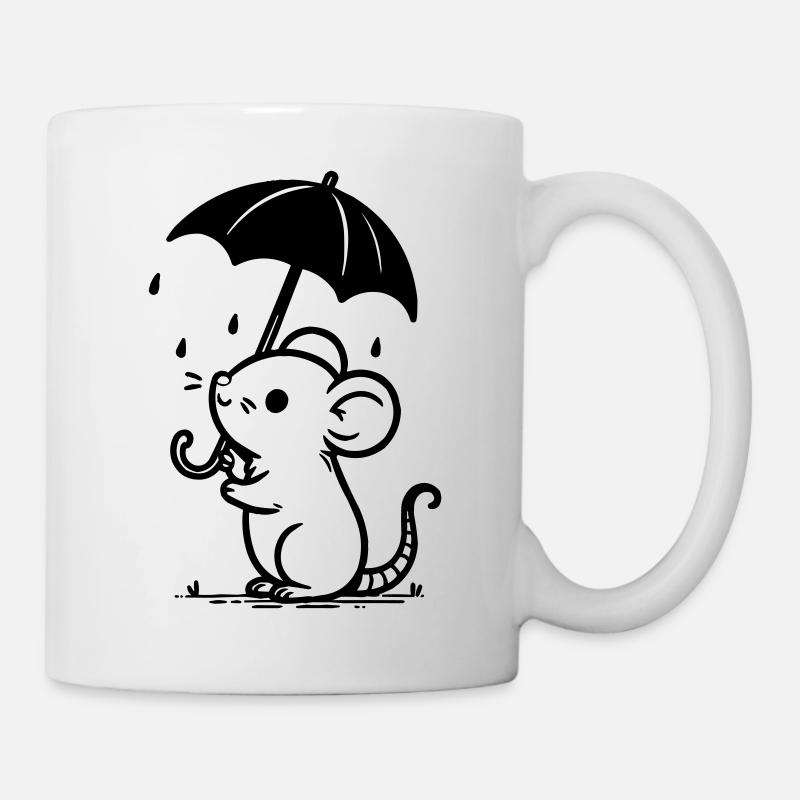 Souris - Mug blanc - blanc