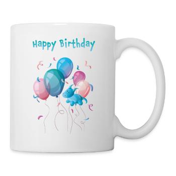 Happy Birthday, Birthday Greeting, Birthday Dragon - Mug - white - Right