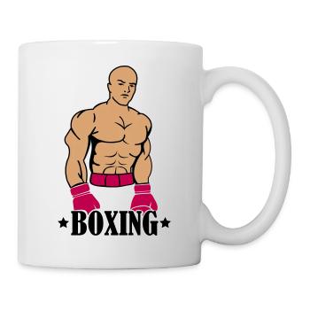 boxing boxer - Tasse - Weiß - Rechts