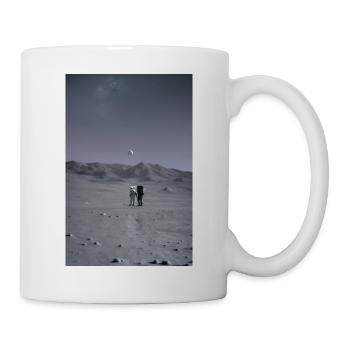 Astronauten bei der Monderkundung Lunar - Tasse - Weiß - Rechts