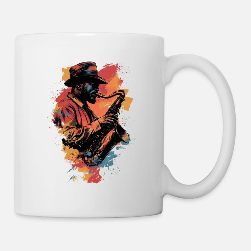 Jazz in Farben - Tasse - Weiß