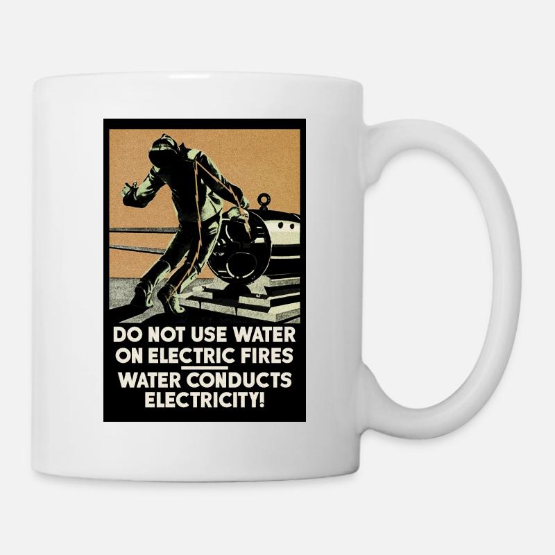Soviet Health & Safety Advice - No 1. (Fire) - Mug - white