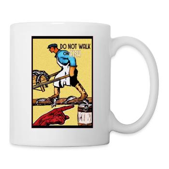 Conseils soviétiques en matière de santé et de sécurité - N° 2. (Poisson) - Mug blanc - blanc - Droite