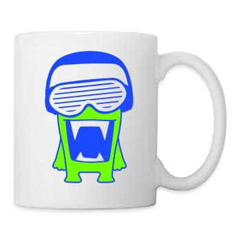 DJ Monster Alien Alien Party Music Fun - Mug - white - Right