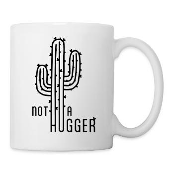 Not a hugger - Mug - white - Right