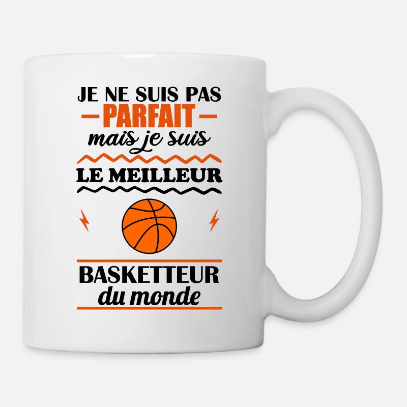 Pas parfait mais meilleur basketteur du monde - Mug blanc - blanc
