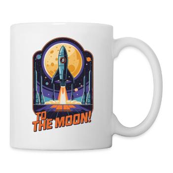 Vers la Lune - Mug blanc - blanc - Droite