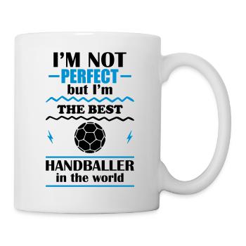 Not perfect, but the best handball player in the world - Mug - white - Right