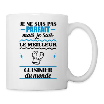 Pas parfait mais meilleur cuisinier du monde - Mug blanc - blanc - Droite