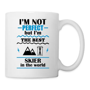 Not perfect, but the best skier in the world - Mug - white - Right
