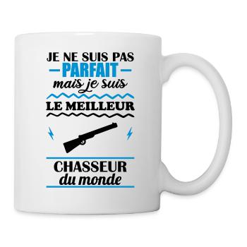Pas parfait mais meilleur chasseur du monde - Mug blanc - blanc - Droite