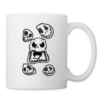 Monster, halloween, skellington,illustration - Tasse - Weiß - Rechts