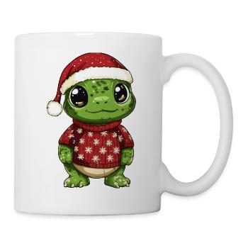Turtle Christmas Comic - Mug - white - Right