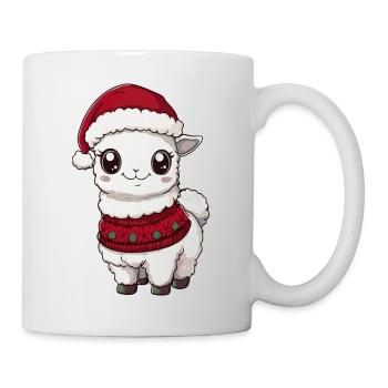 Alpaca Llama Christmas Comic - Mug - white - Right