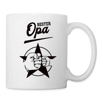 Bester Opa Enkel Team Enkelkind Enkelsohn und Opi - Tasse - Weiß - Rechts