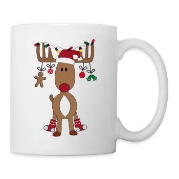 Christmas with Reindeer - Mug - white - Right