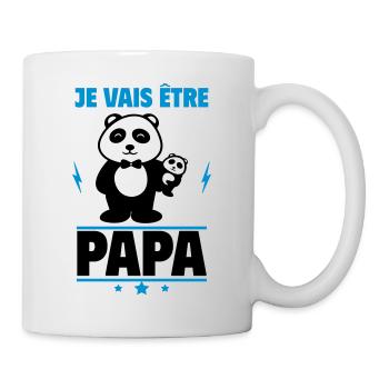 Je vais être papa, futur papa,bientôt père - Mug blanc - blanc - Droite