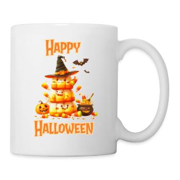 Halloween – Happy Halloween Candy Pyramid - Mug - white - Right
