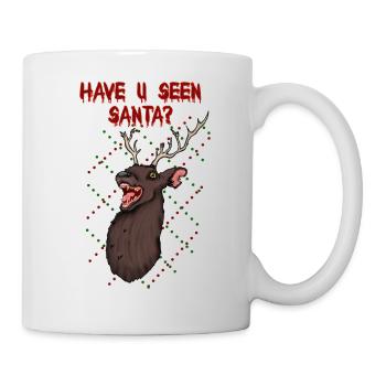 Deer Evil Dark Christmas Saying - Mug - white - Right