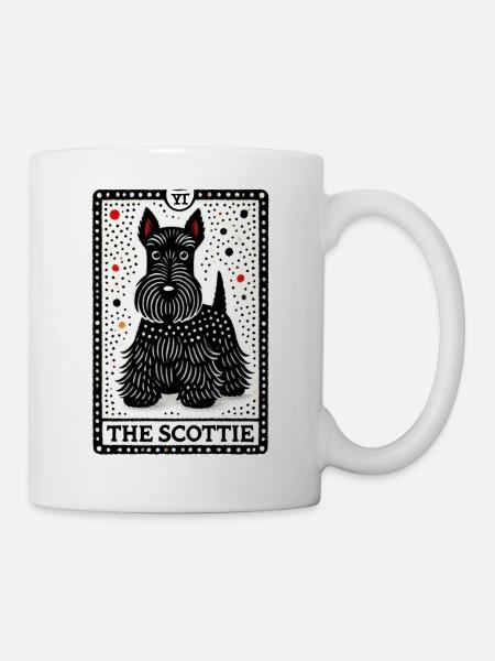 Der Scottie - Tasse - Weiß
