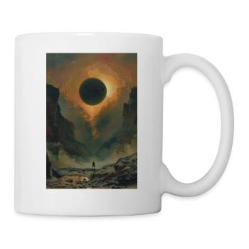 Orangefarbene Finsternis - Tasse - Weiß - Rechts