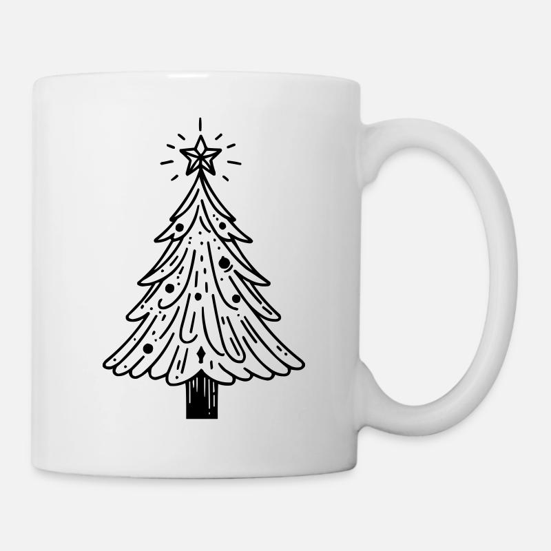 Sapin de Noël - Mug blanc - blanc