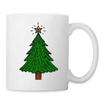 Sapin de Noël - Mug blanc - blanc - Droite