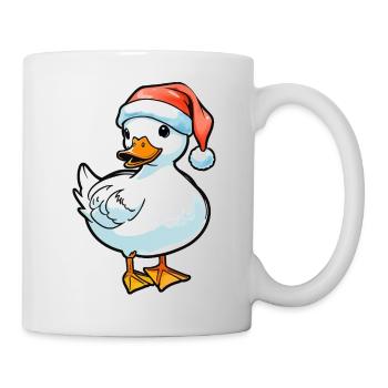Ente Weihnachten Zeichnung - Tasse - Weiß - Rechts