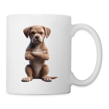 Hund grimmig 3 - Tasse - Weiß - Rechts