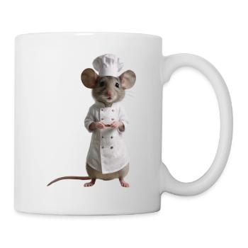 Souris cuisinier - Mug blanc - blanc - Droite