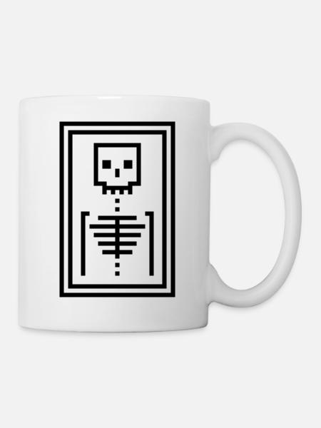 Knochen - Tasse - Weiß