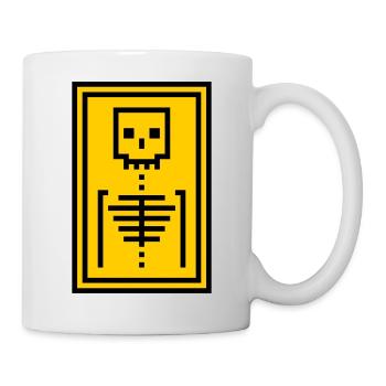 Knochen - Tasse - Weiß - Rechts