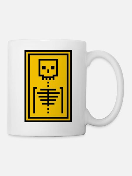 Knochen - Tasse - Weiß