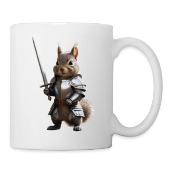 Eichhörnchen-Ritter-Schwert 1 - Tasse - Weiß - Rechts
