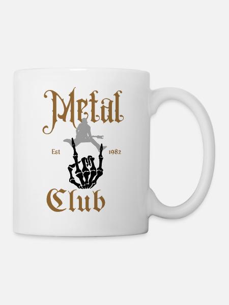 Metal Club / cooles Designe - Tasse - Weiß