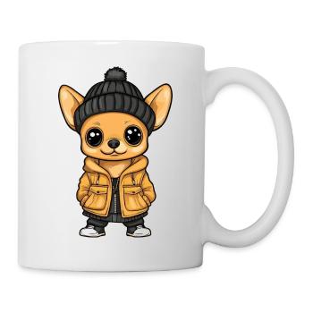 Chihuahua Chien Hiver - Mug blanc - blanc - Droite
