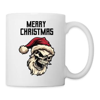 Crâne de Père Noël - Mug blanc - blanc - Droite
