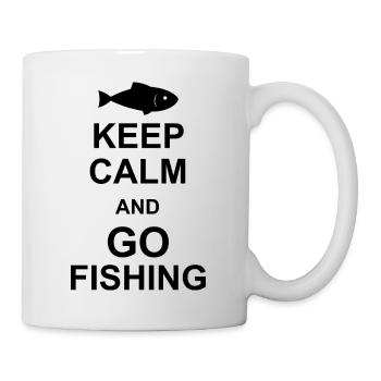 Angler Spruch Fischen Fischer Geschenksidee - Tasse - Weiß - Rechts
