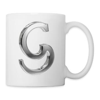 Chrome ,, S " Metallic - Tasse - Weiß - Rechts