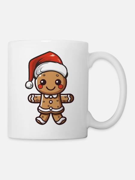 lebkuchenmann - Tasse - Weiß