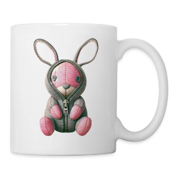 Rosa Häschen - Tasse - Weiß - Rechts