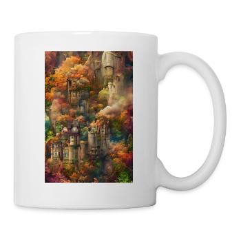 Herbst-Waldschloss Autumn Forest Castle - Mug - white - Right