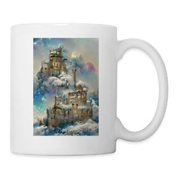 Winterliches Schloss im Sonnenlicht Winter Sunlit - Tasse - Weiß - Rechts