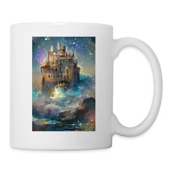 Majestätisches Sternennachtschloss Majestic Starry - Tasse - Weiß - Rechts