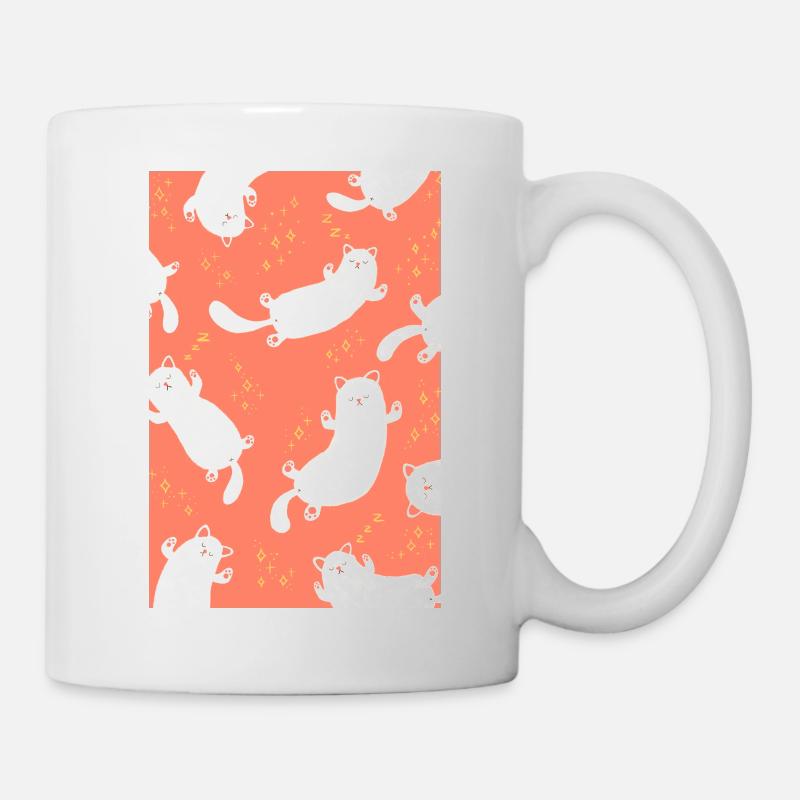 Cute Sleeping Cats - Mug - white