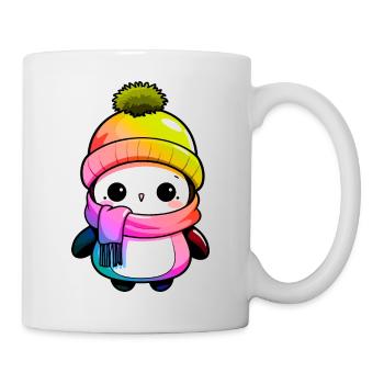 Penguin Winter Animal Colorful Comic - Mug - white - Right