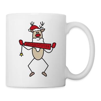 Weihnachtsfeier - Tasse - Weiß - Rechts