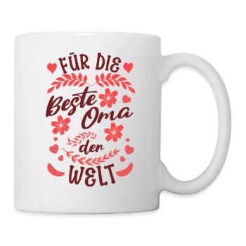 Beste Oma der Welt - Tasse - Weiß - Rechts
